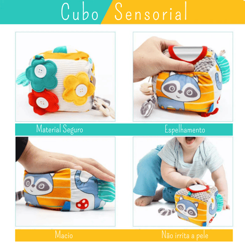 Cubo de Atividades - Brinquedo Sensorial