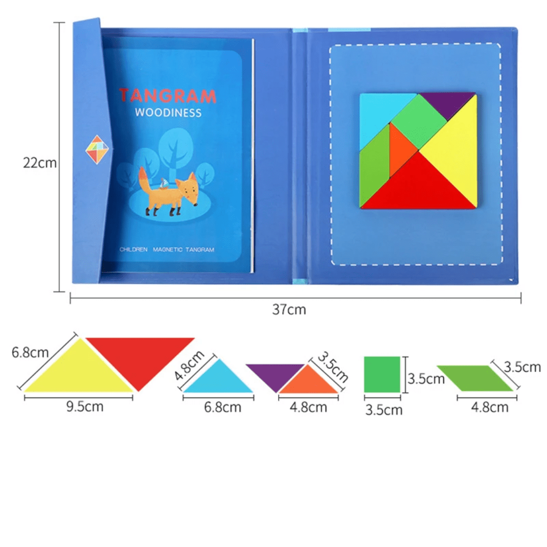 Tangram - Brinquedo Educativo Magnético