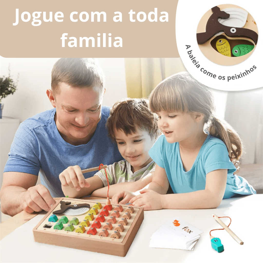 Jogo Pesca Letras - Baleia